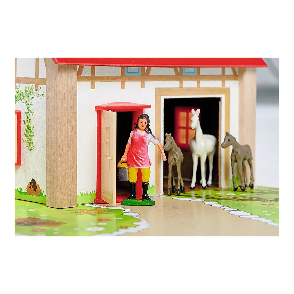 Ferma din lemn Eichhorn 51x36x17 cm cu 20 accesorii [6]