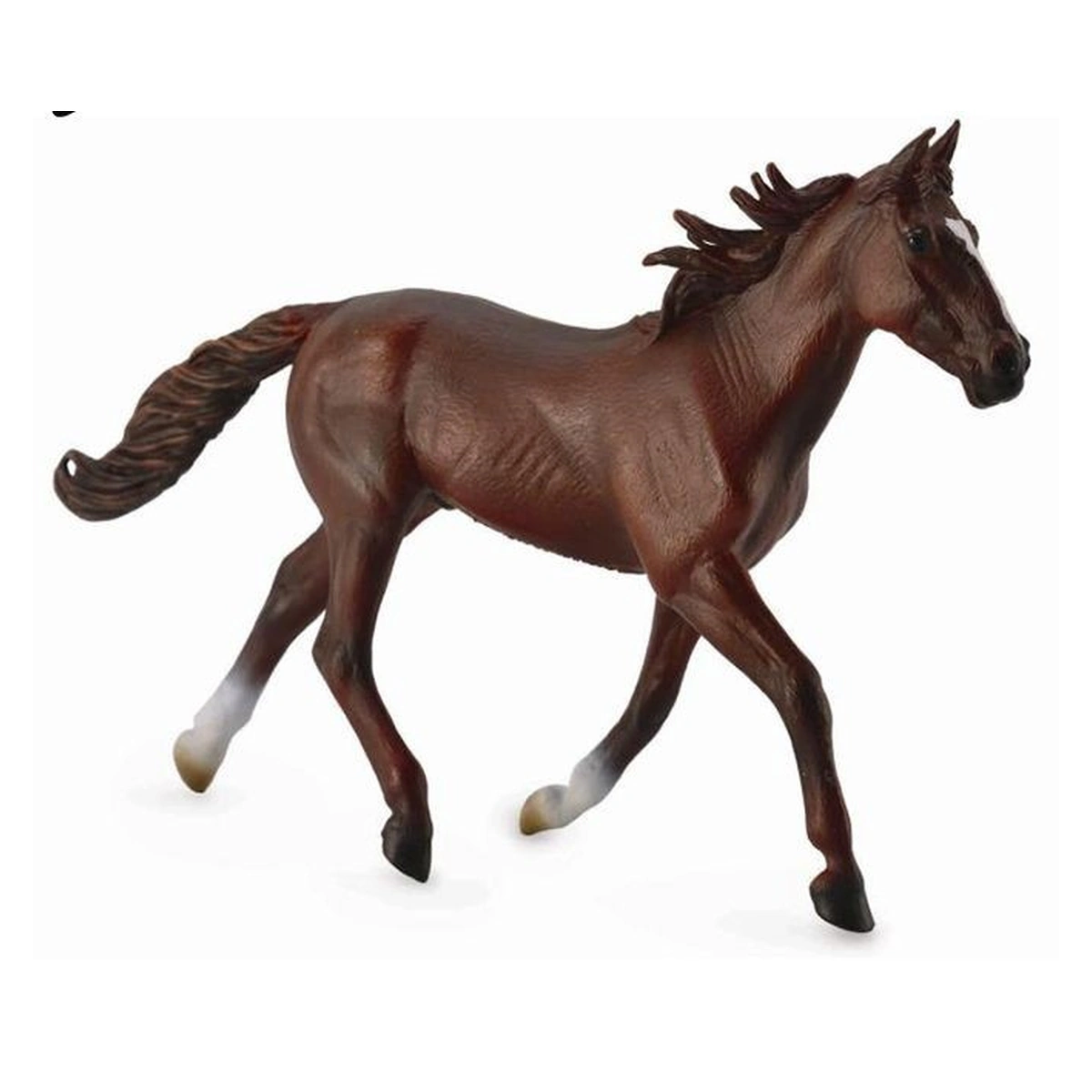 Cai - Figurina Armasar Standardbred Pacer Castaniu