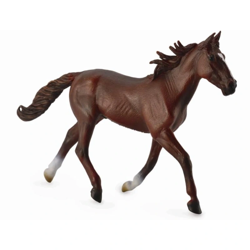 Cai - Figurina Armasar Standardbred Pacer Castaniu