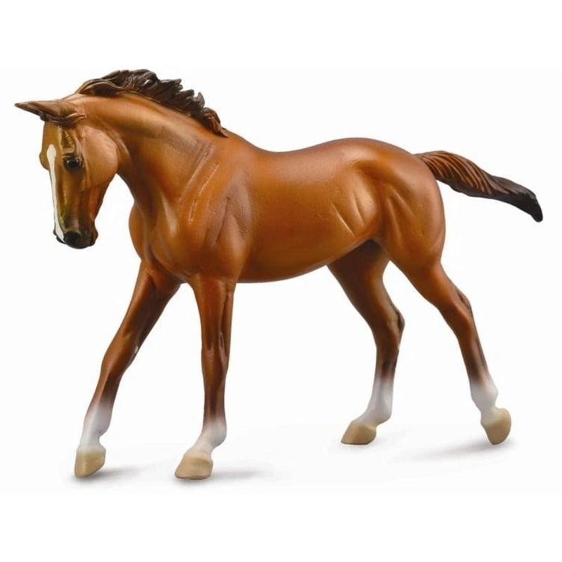Jucarii - Figurina Cal Thoroughbred Mare Chestnut Deluxe