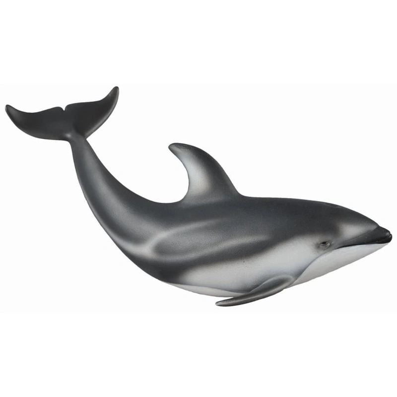 Ocean si gheata - Figurina Delfin de Pacific cu lateralele albe M