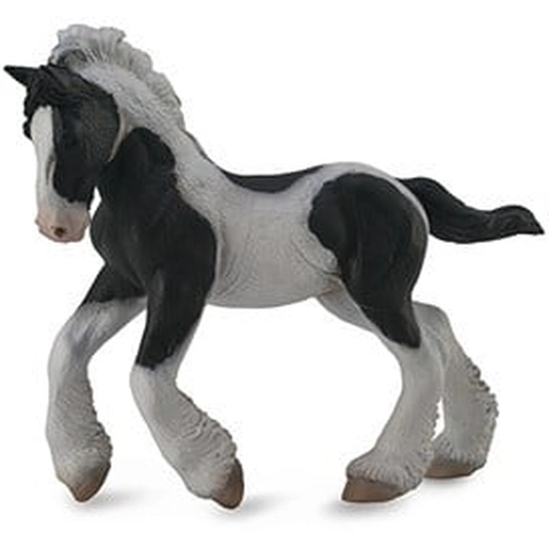 Cai - Figurina Manz Gypsy alb si negru M