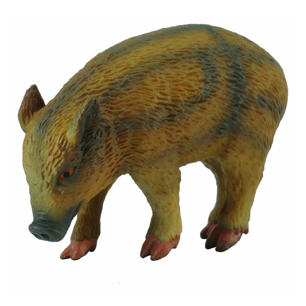 Animale salbatice - Figurina Porc mistret mancand