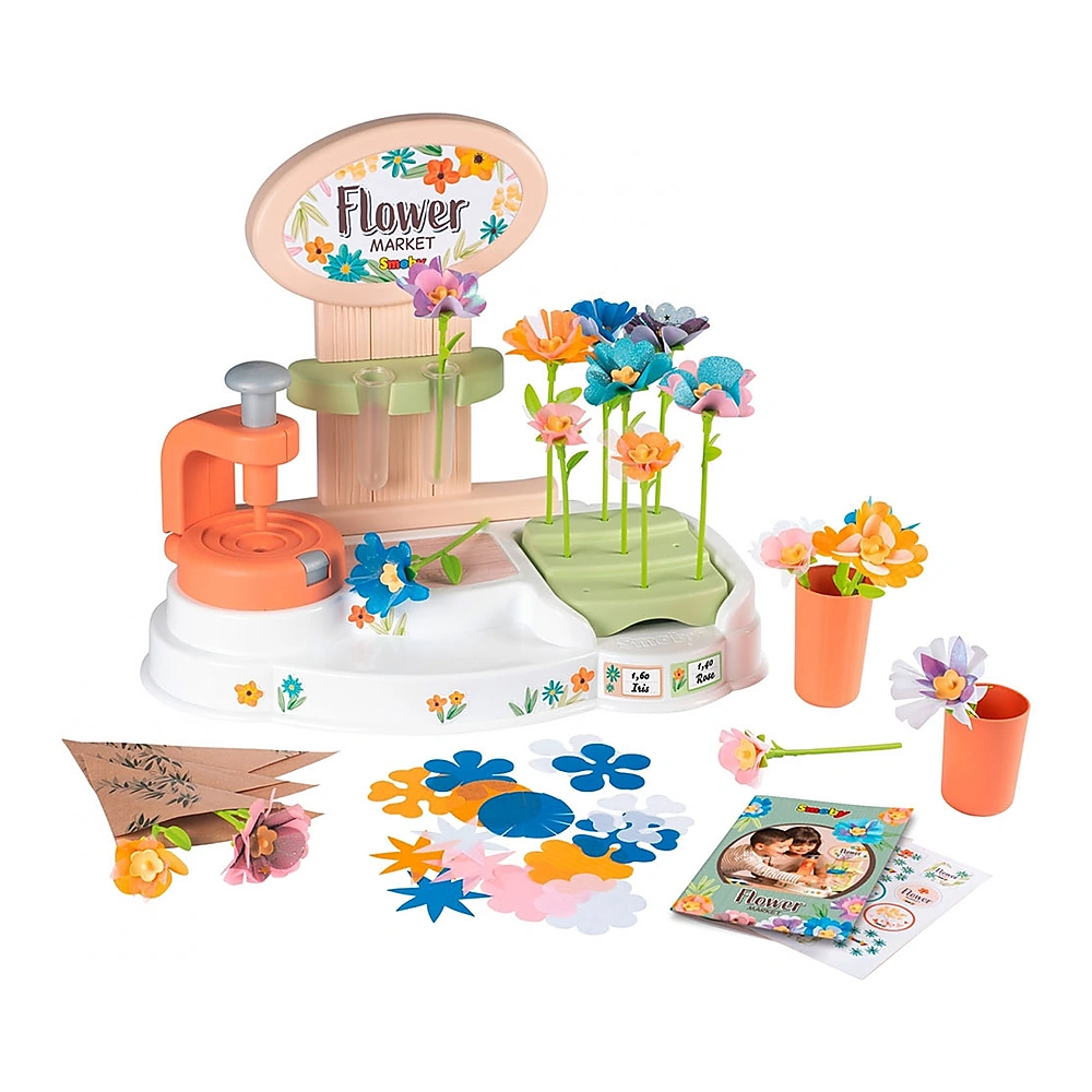 Jucarii de rol - Florarie pentru copii Smoby Flower Market cu accesorii
