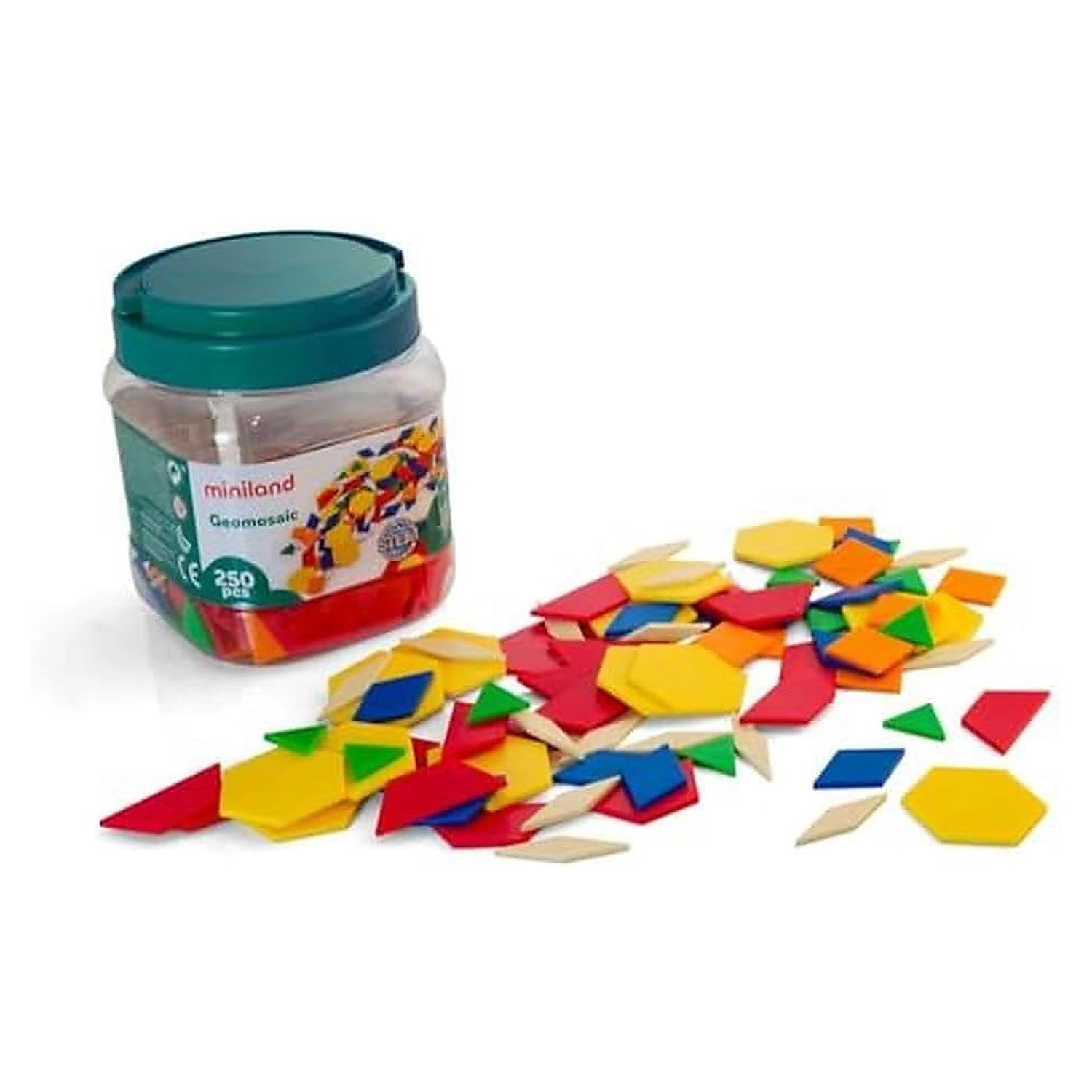 Jucarii educative - Forme geometrice diverse Miniland 250 buc