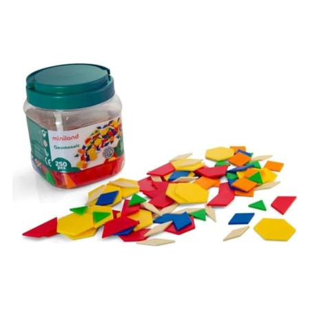 Jucarii educative - Forme geometrice diverse Miniland 250 buc