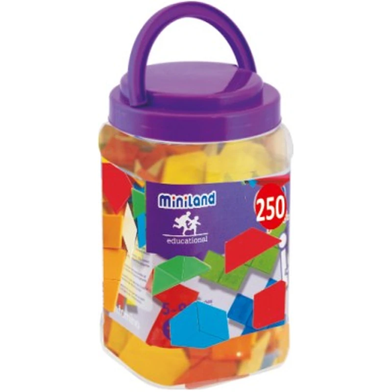 Jucarii educative - Forme geometrice diverse Miniland 250 buc