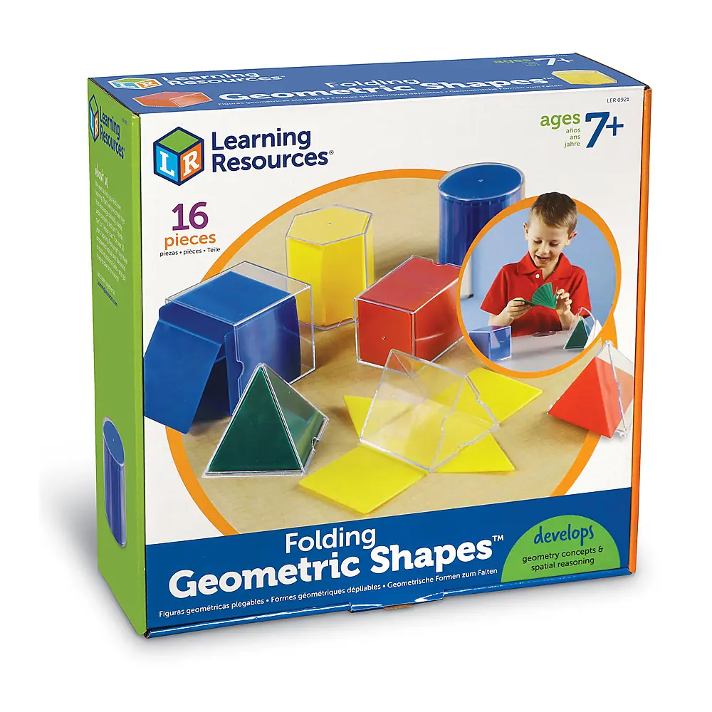 Jucarii educative - Forme geometrice pliante - 16 piese