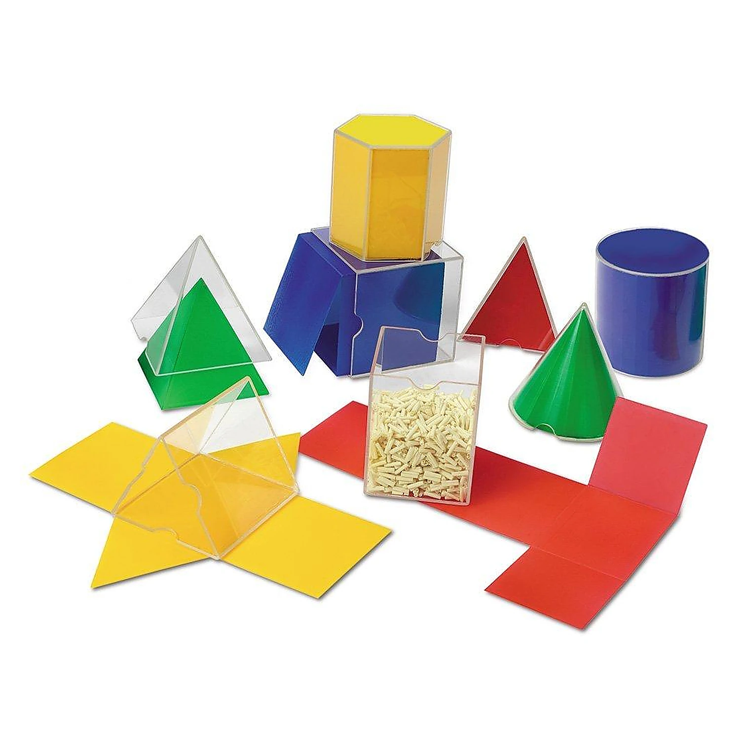Jucarii educative - Forme geometrice pliante - 16 piese