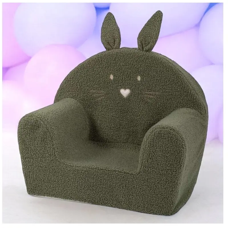Fotoliu din burete, Bubaba, Bunny, Pentru copii, 9 luni-5 ani, Green [2]