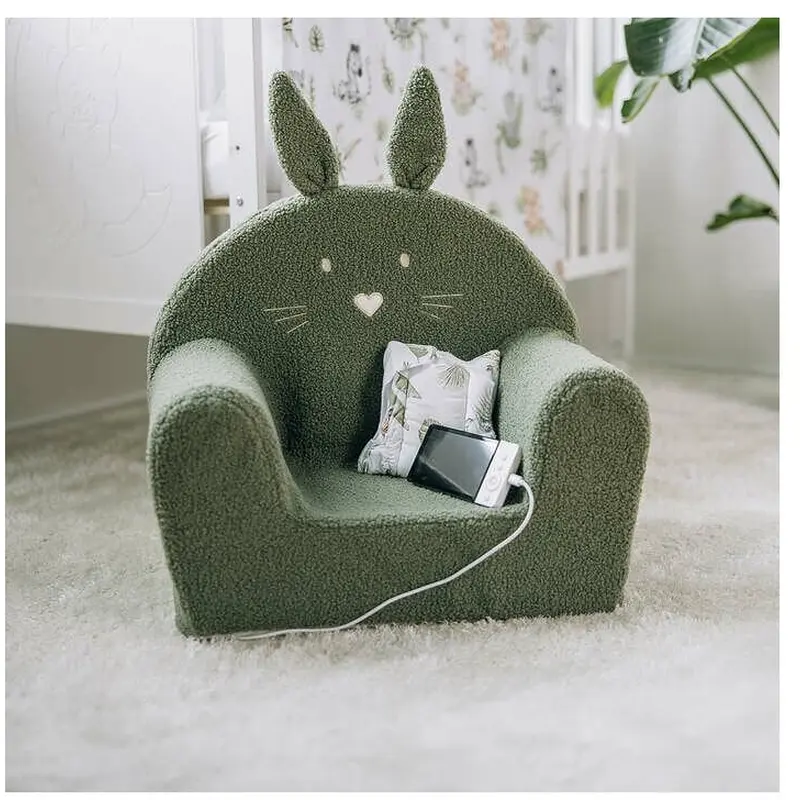 Fotoliu din burete, Bubaba, Bunny, Pentru copii, 9 luni-5 ani, Green [1]
