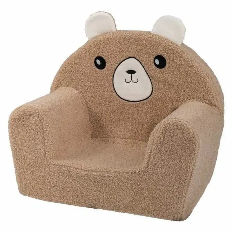 Fotolii copii - Fotoliu din burete, Bubaba, Cozy Teddy, Pentru copii, 9 luni-5 ani, Brown