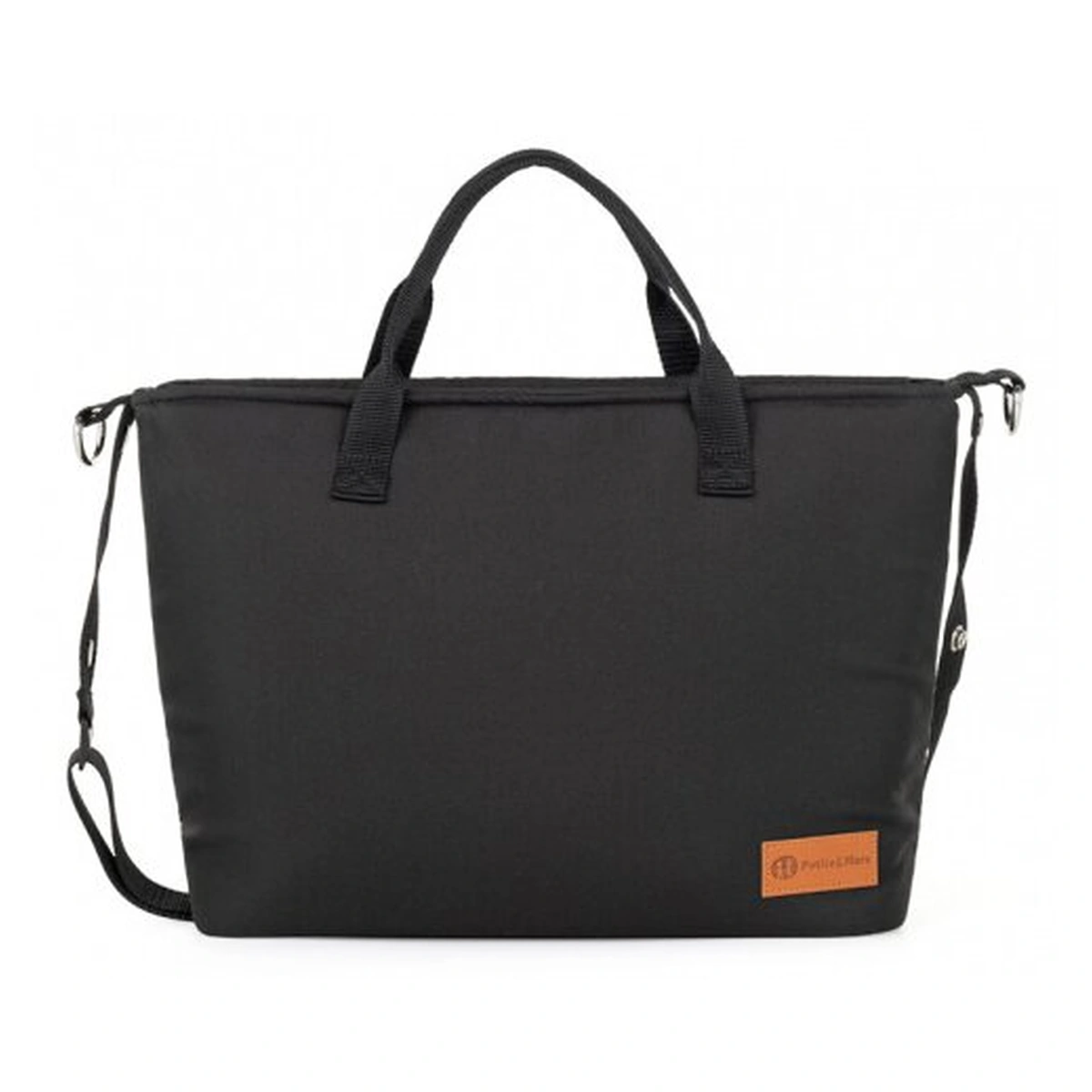 Genti pentru mamici - Geanta pentru mamici, Petite&Mars, Impermeabila, Cu 4 compartimente, 45 x 30 x 12 cm, Negru