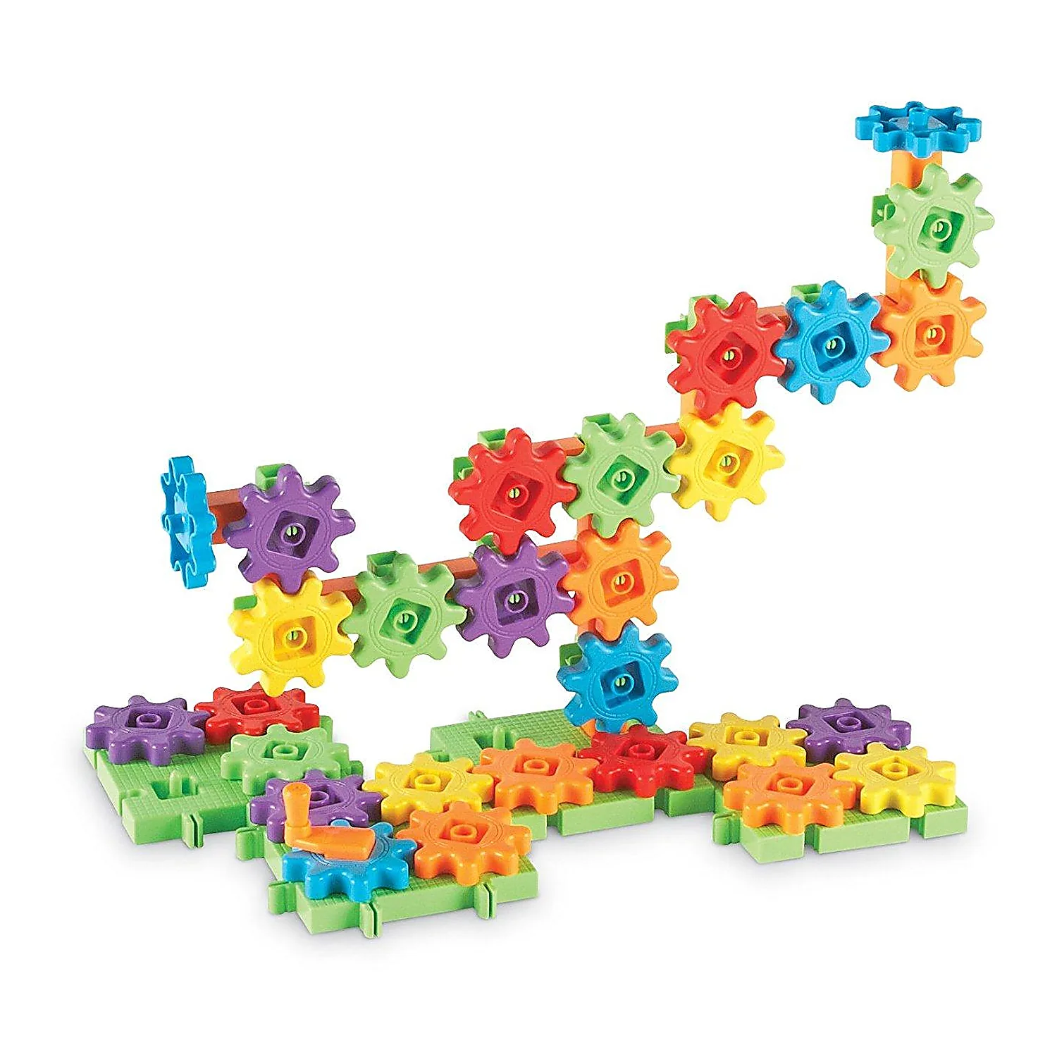 Constructii, cuburi, forme si culori - Gears! Gears! Primul meu set de construit