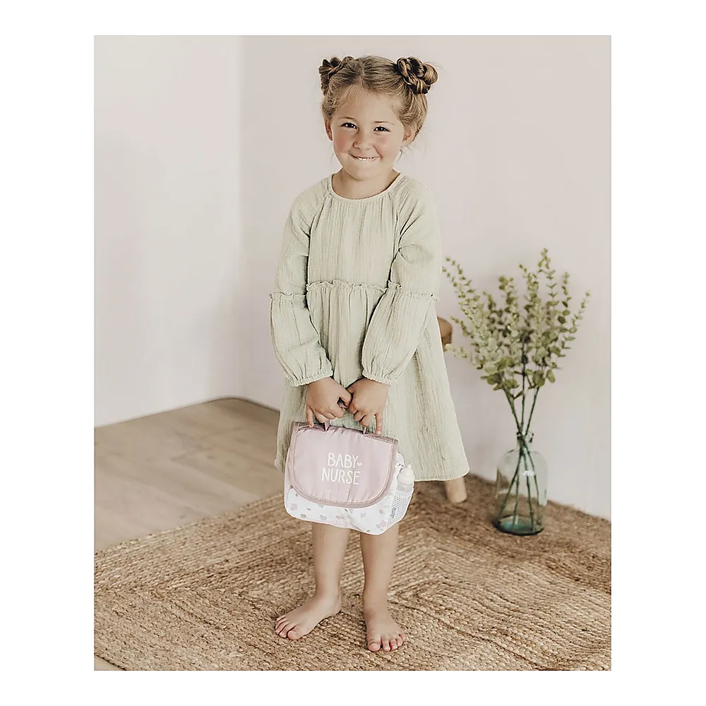 Gentuta de infasat pentru papusa Smoby Baby Nurse Changing Bag crem cu accesorii [5]