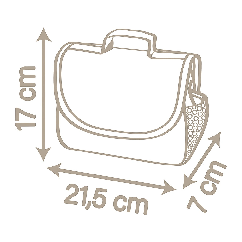 Gentuta de infasat pentru papusa Smoby Baby Nurse Changing Bag crem cu accesorii [2]