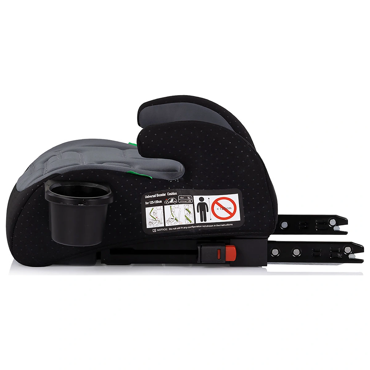 Inaltator auto Chipolino Go Boost Iso I-Size 125-150 cm cu sistem Isofix charcoal [2]
