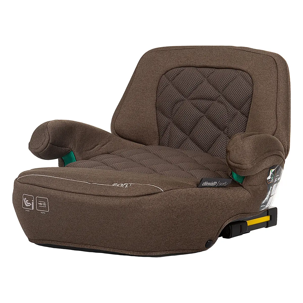 Inaltatoare auto - Inaltator auto Chipolino Safy I-Size 125-150 cm, sistem Isofix, Macadamia