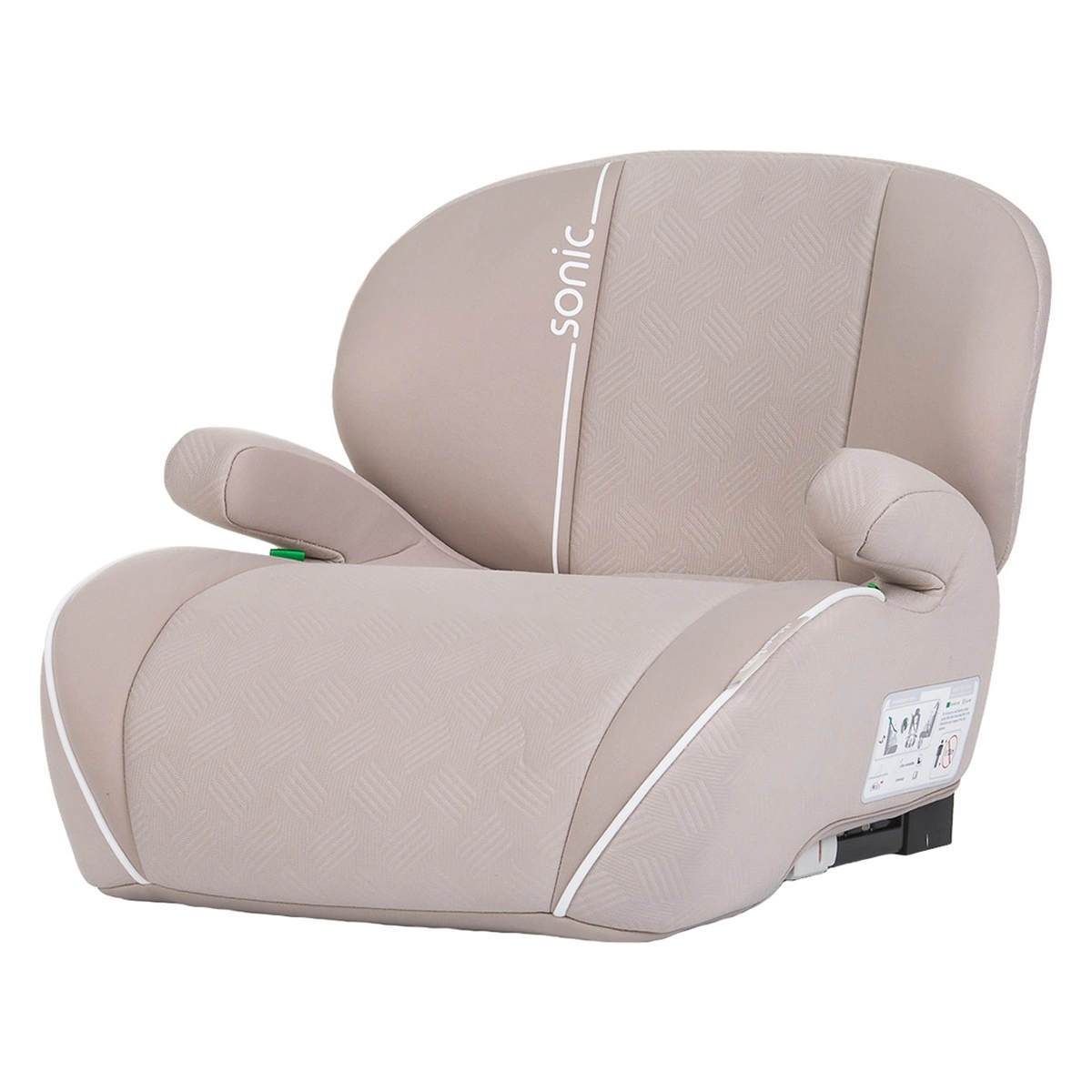 Inaltatoare auto - Inaltator auto Chipolino Sonic Isofix Tiramisu 125-150 cm