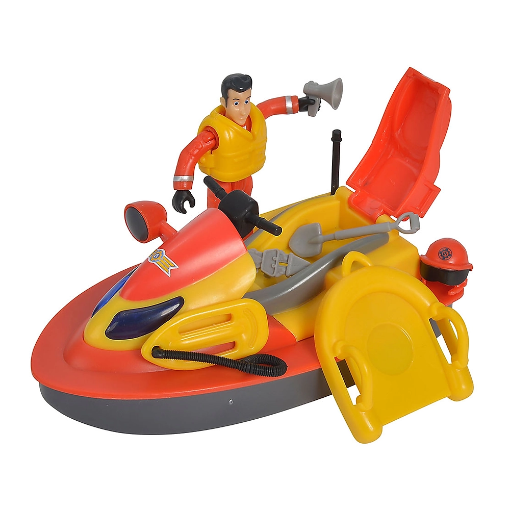 Masinute, trenulete, avioane - Jet Sky Simba Fireman Sam Juno cu figurina si accesorii