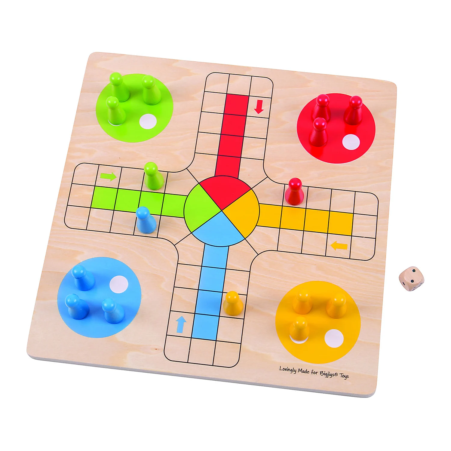 Jocuri de societate - Joc clasic din lemn - Nu te supara frate