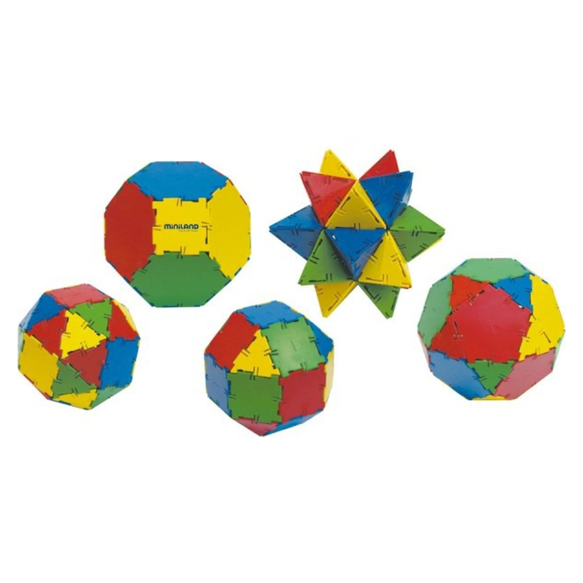 Constructii, cuburi, forme si culori - Joc constructii Conexion 54 Miniland