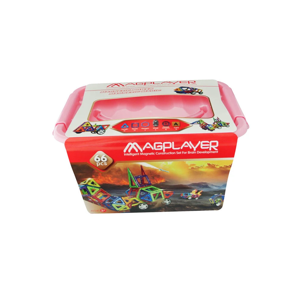 Jucarii - Joc de constructie magnetic - 66 piese