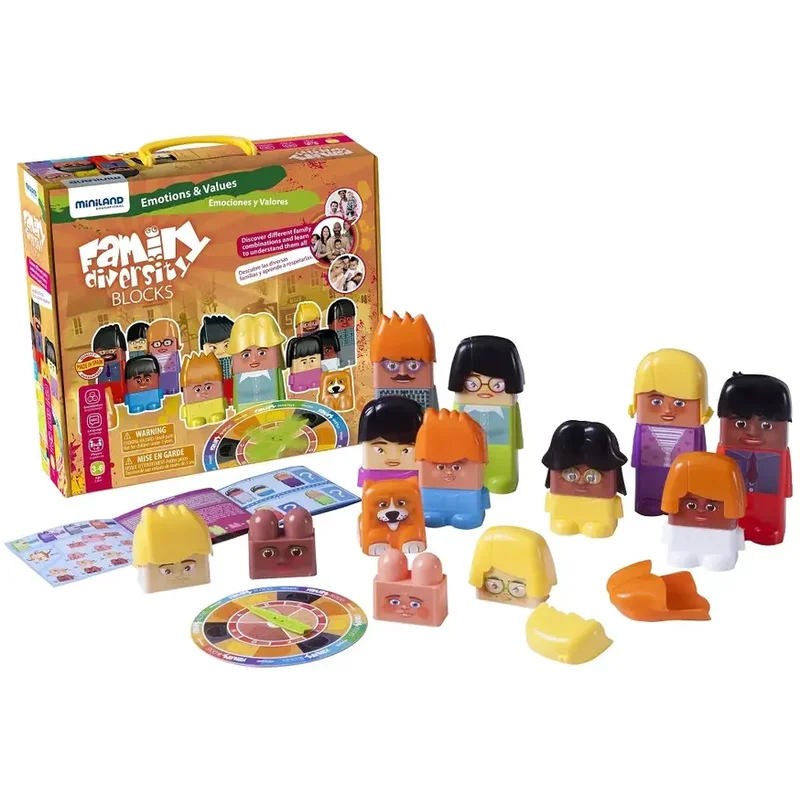 Jucarii - Joc de construit Family Diversity - Miniland