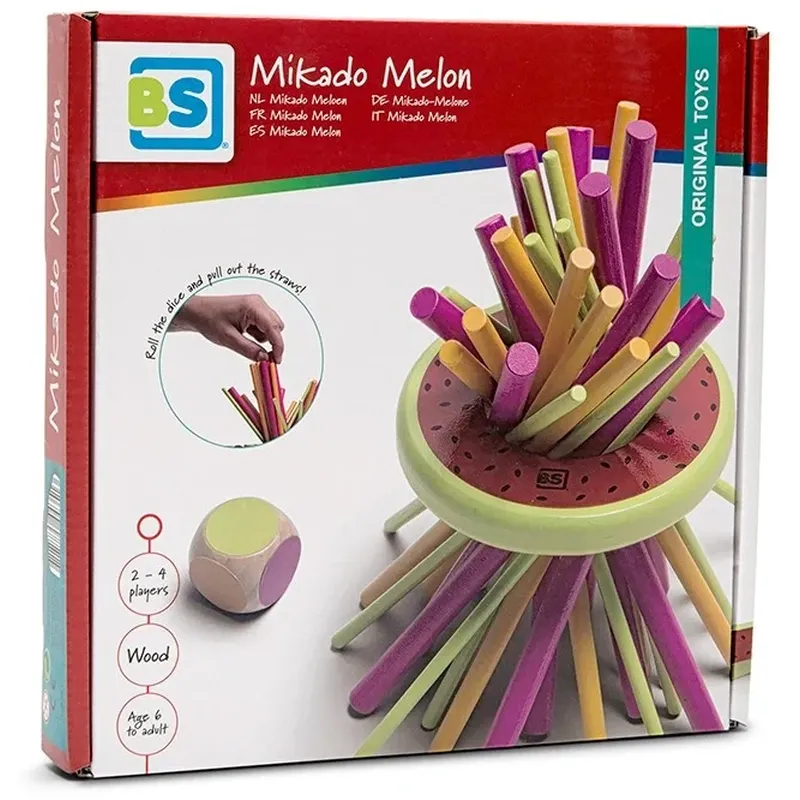 Jucarii din lemn - Joc de coordonare Mikado Melon