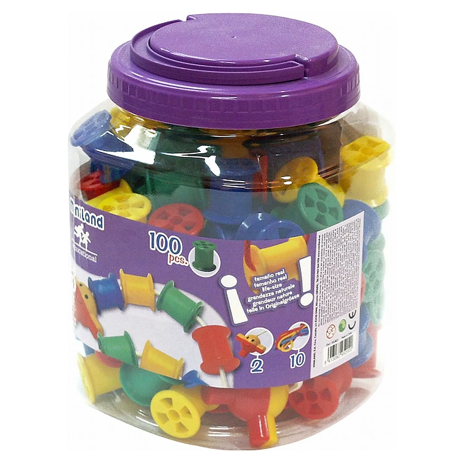 Jocuri de indemanare - Joc de indemanare cu bobine Miniland