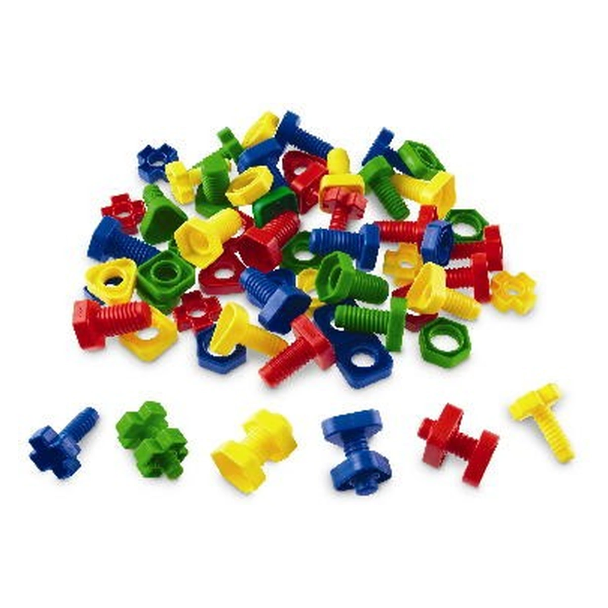 Jocuri de indemanare - Joc de indemanare Suruburi si Piulite si cutie de depozitare Miniland