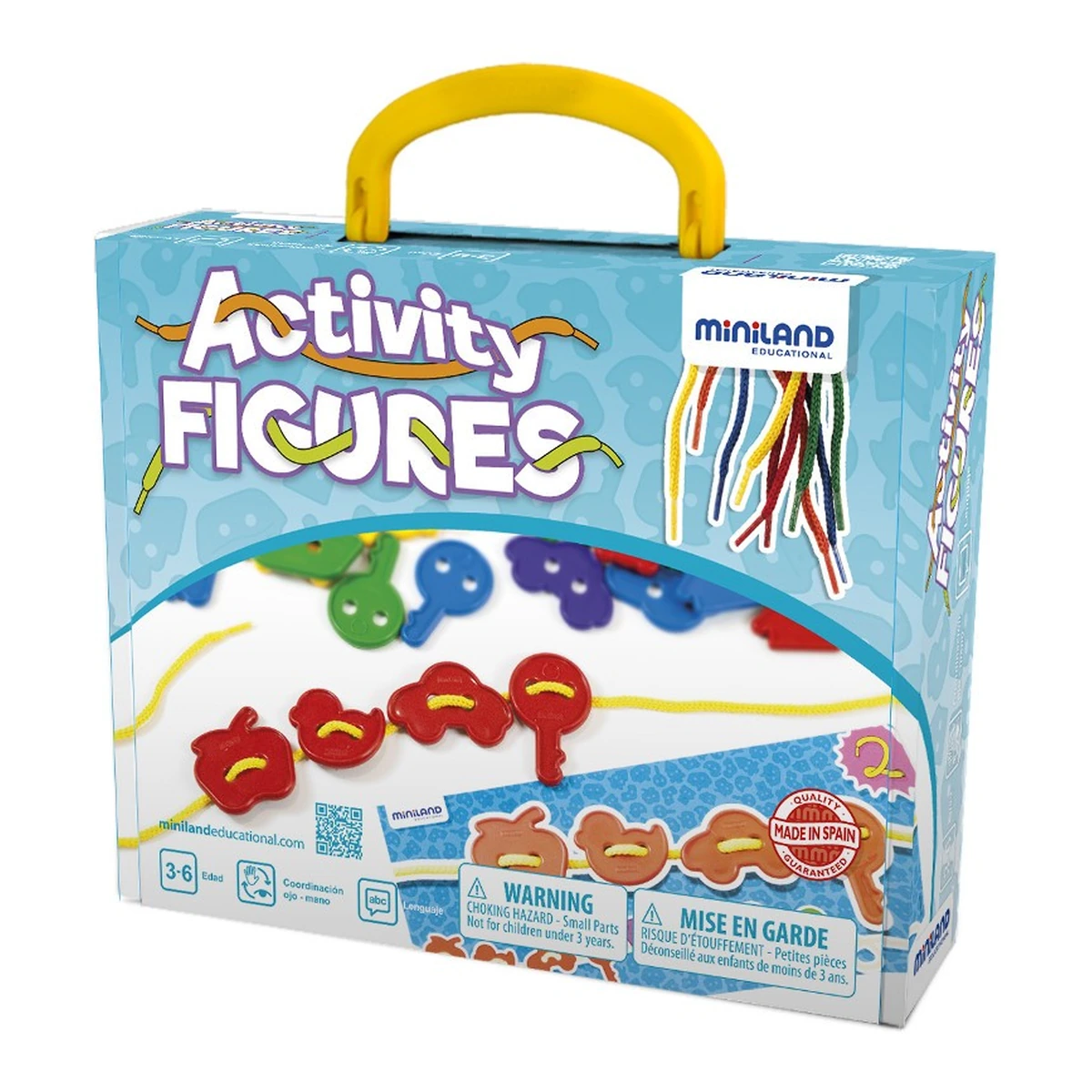 Jocuri de indemanare - Joc de insiretat Forme - Miniland