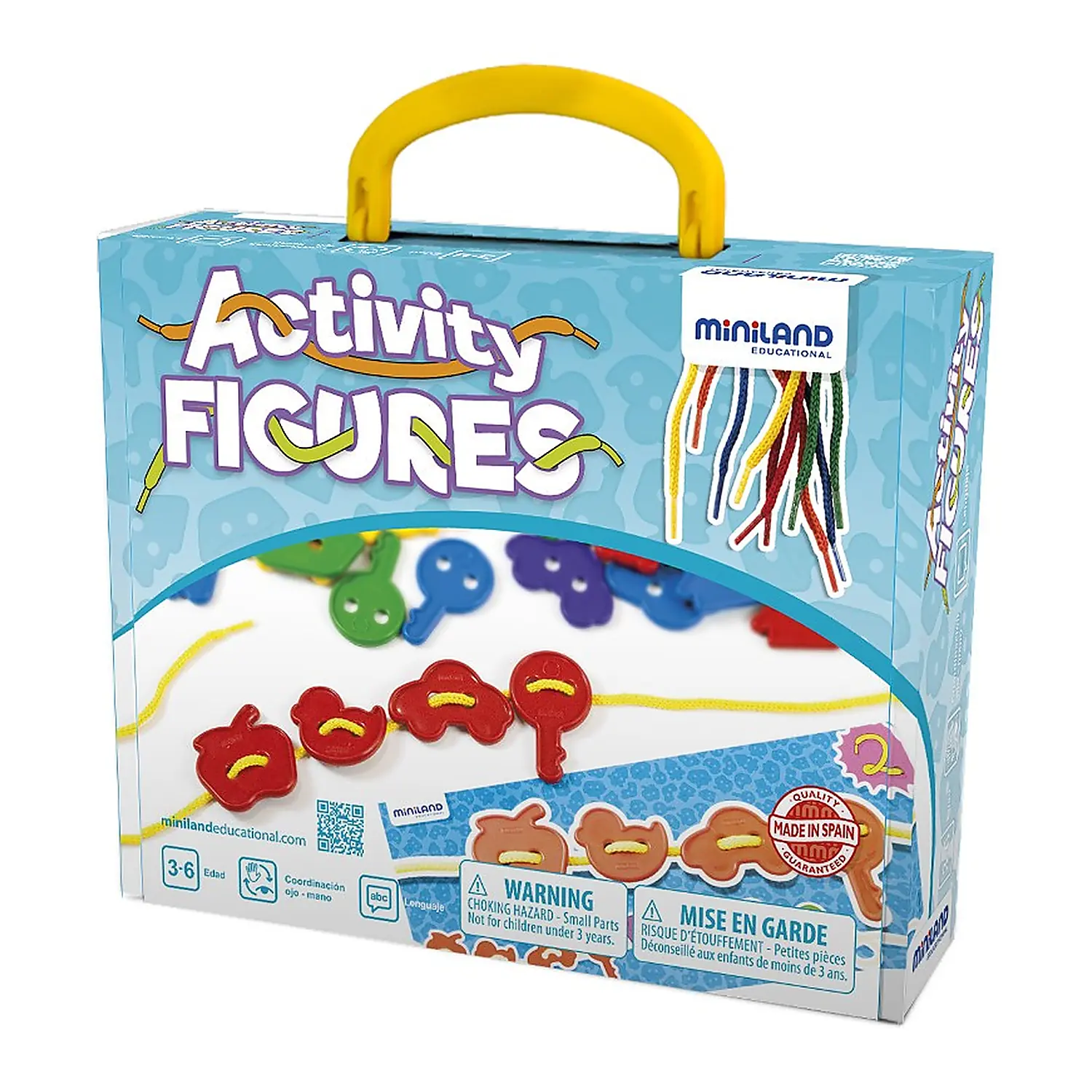 Jocuri de indemanare - Joc de insiretat Forme - Miniland