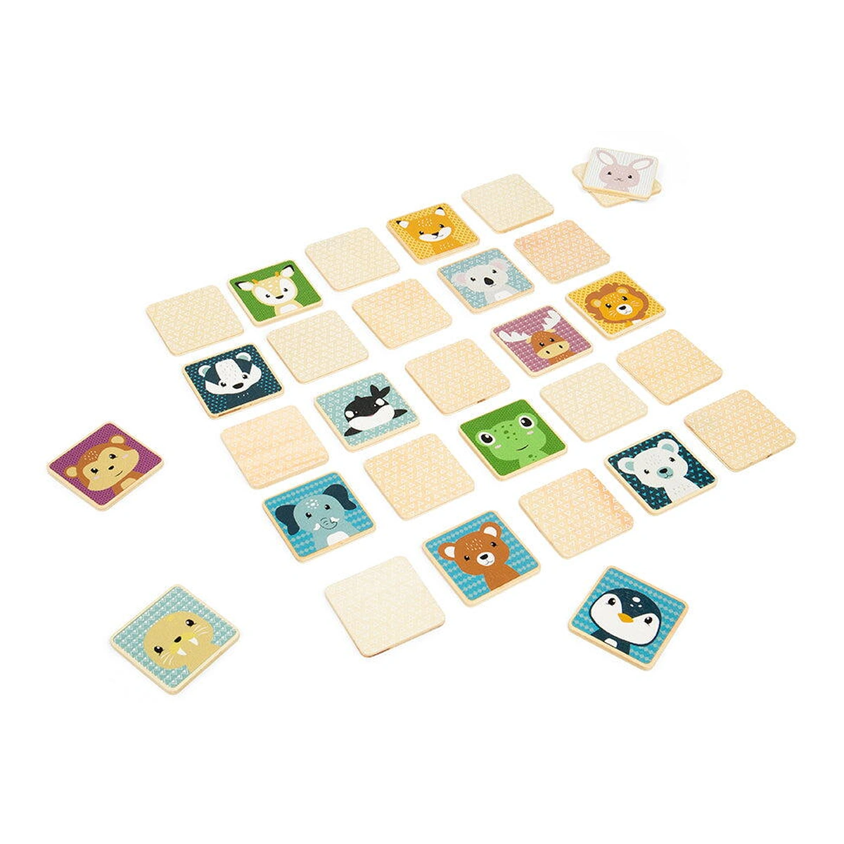 Jocuri de memorie - Joc de memorie Gaseste animalutele BIGJIGS din lemn