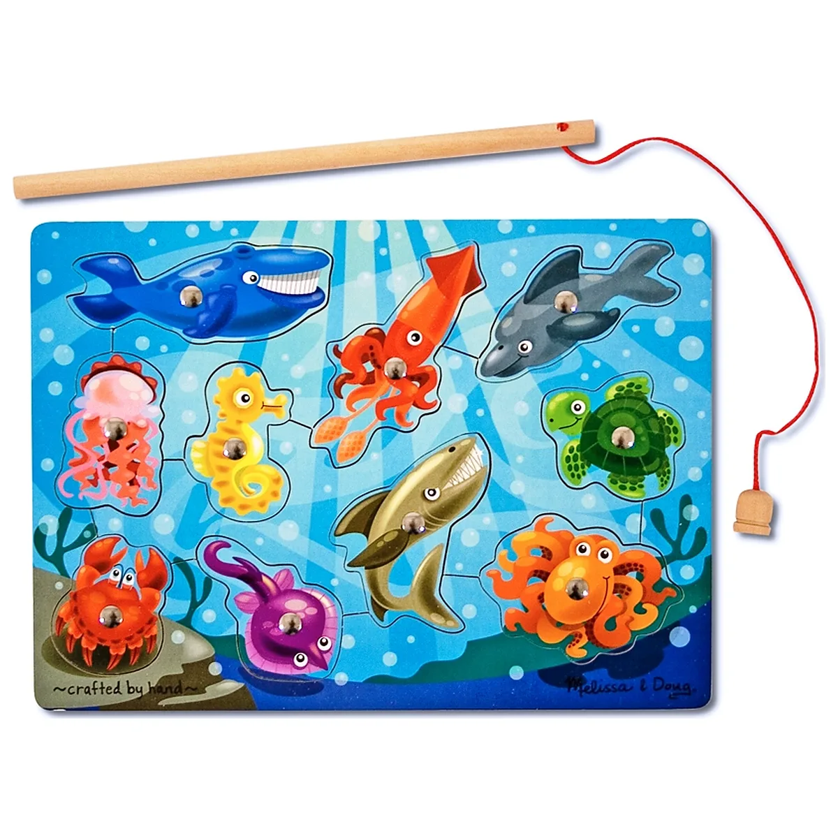 Jucarii - Joc de pescuit magnetic Animale marine Melissa and Doug