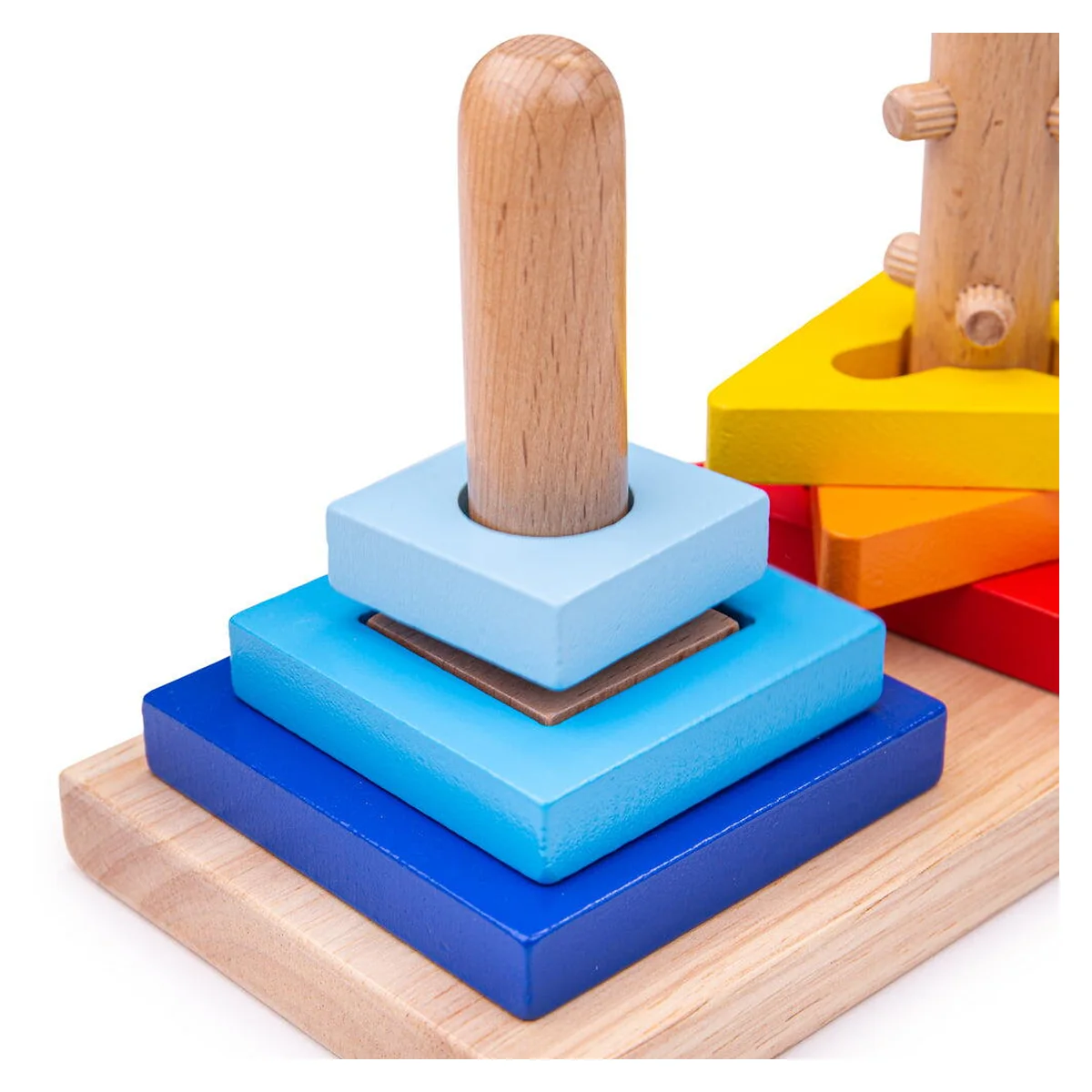 Joc de potrivire - 3 forme geometrice BIGJIGS Toys 2 ani+ [3]