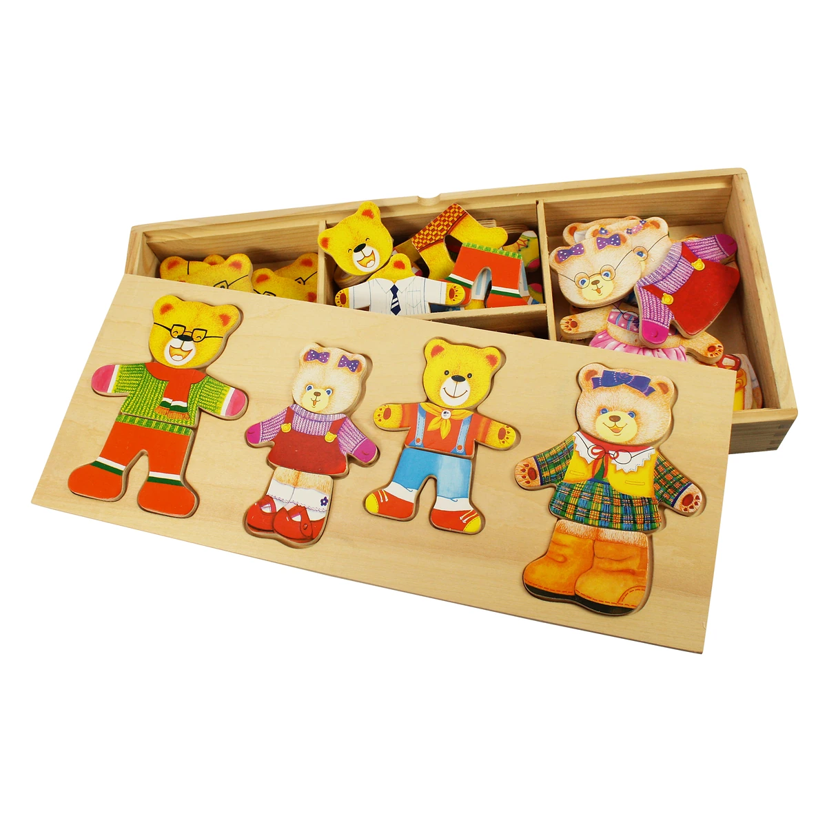 Jucarii interactive - Joc de potrivire - Familia ursuletilor