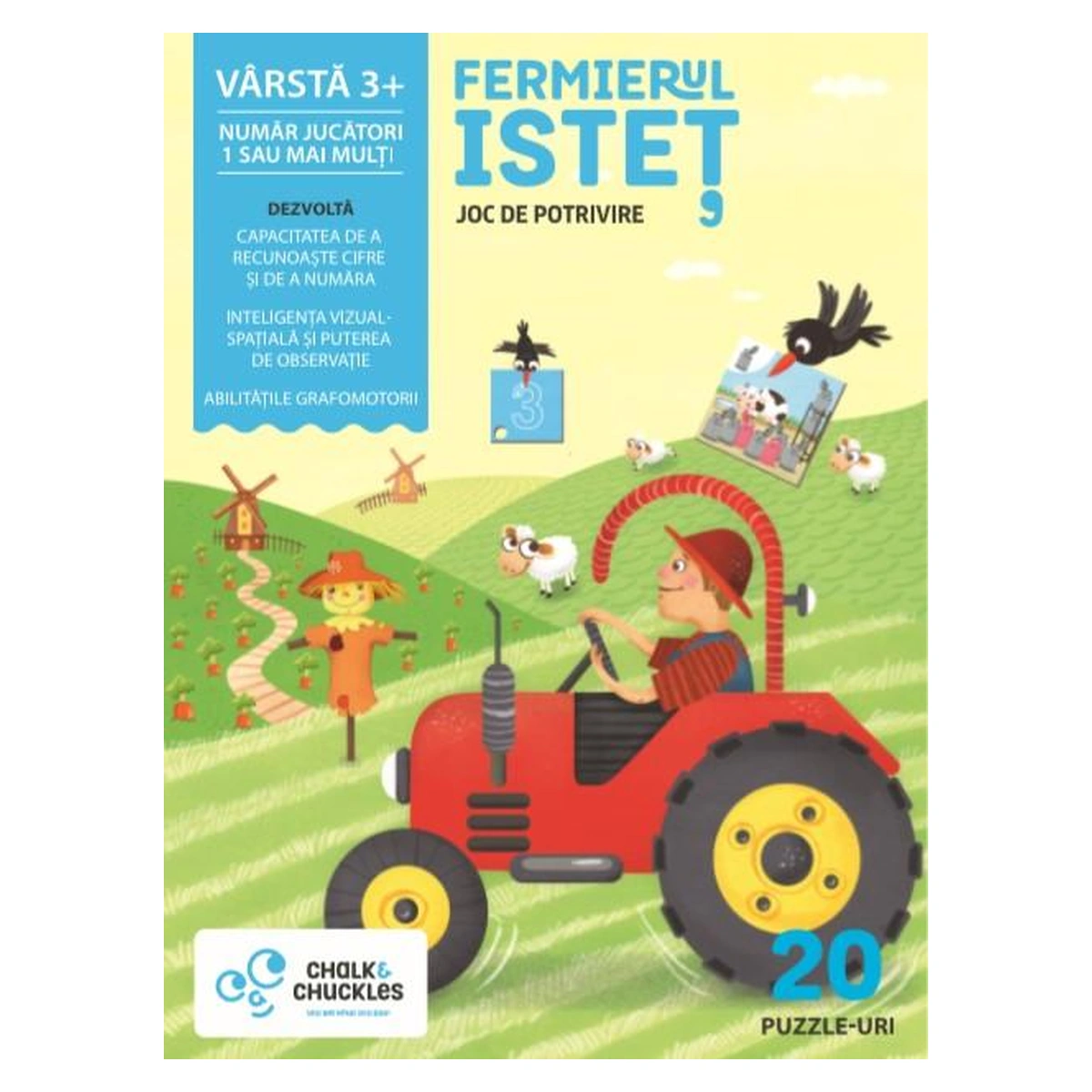 Puzzle-uri si incastre - Joc de potrivire - Fermierul istet