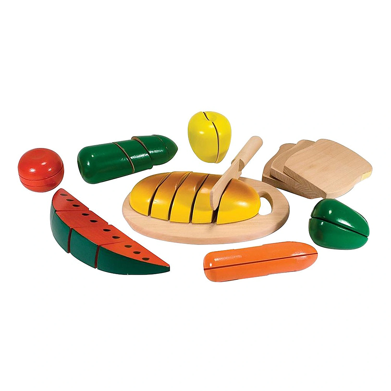 Jucarii din lemn - Joc din lemn alimente de feliat Melissa and Doug