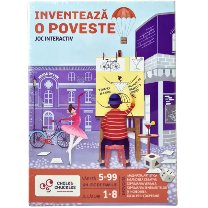 Jocuri de societate - Joc interactiv - Inventeaza o poveste