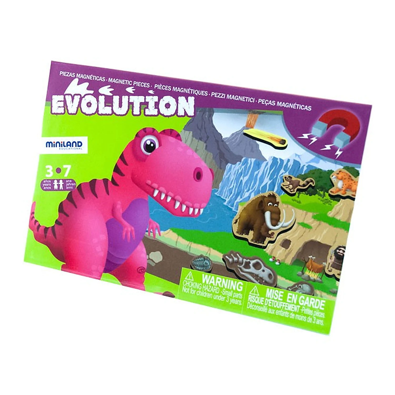 Jucarii educative - Joc magnetic Descopera Evolutia speciilor - Miniland