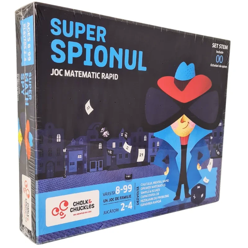 Litere, limbaj, cifre - Joc matematic - Super Spionul