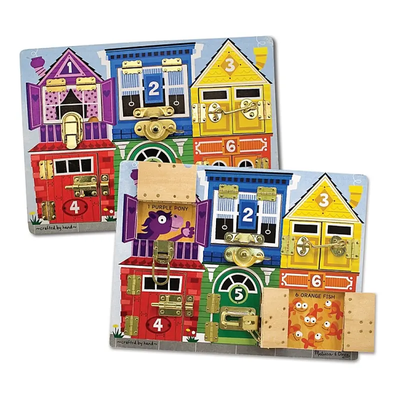 Jocuri de indemanare - Joc pentru dezvoltarea abilitatilor Incuie si descuie Melissa and Doug