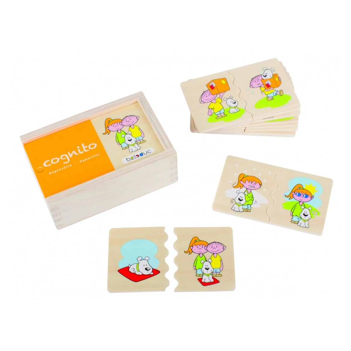 Puzzle-uri si incastre - Joc Puzzle Cognito Antonime - Beleduc