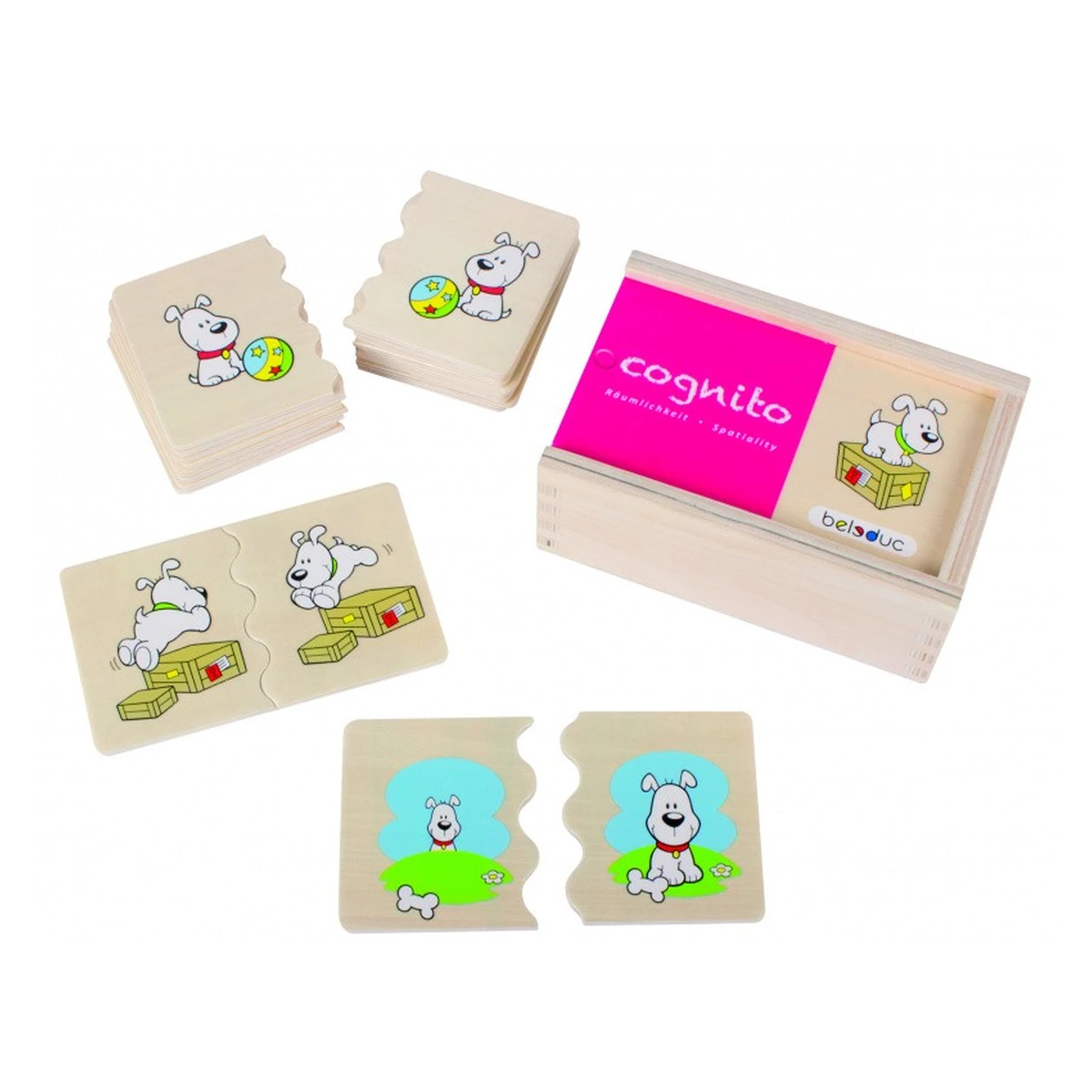 Puzzle-uri si incastre - Joc Puzzle Cognito Relatii Spatiale - Beleduc