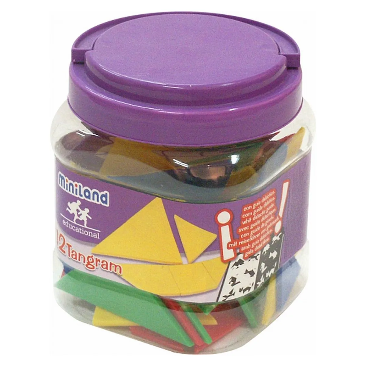 Jocuri de indemanare - Joc Tangram Miniland 12 seturi