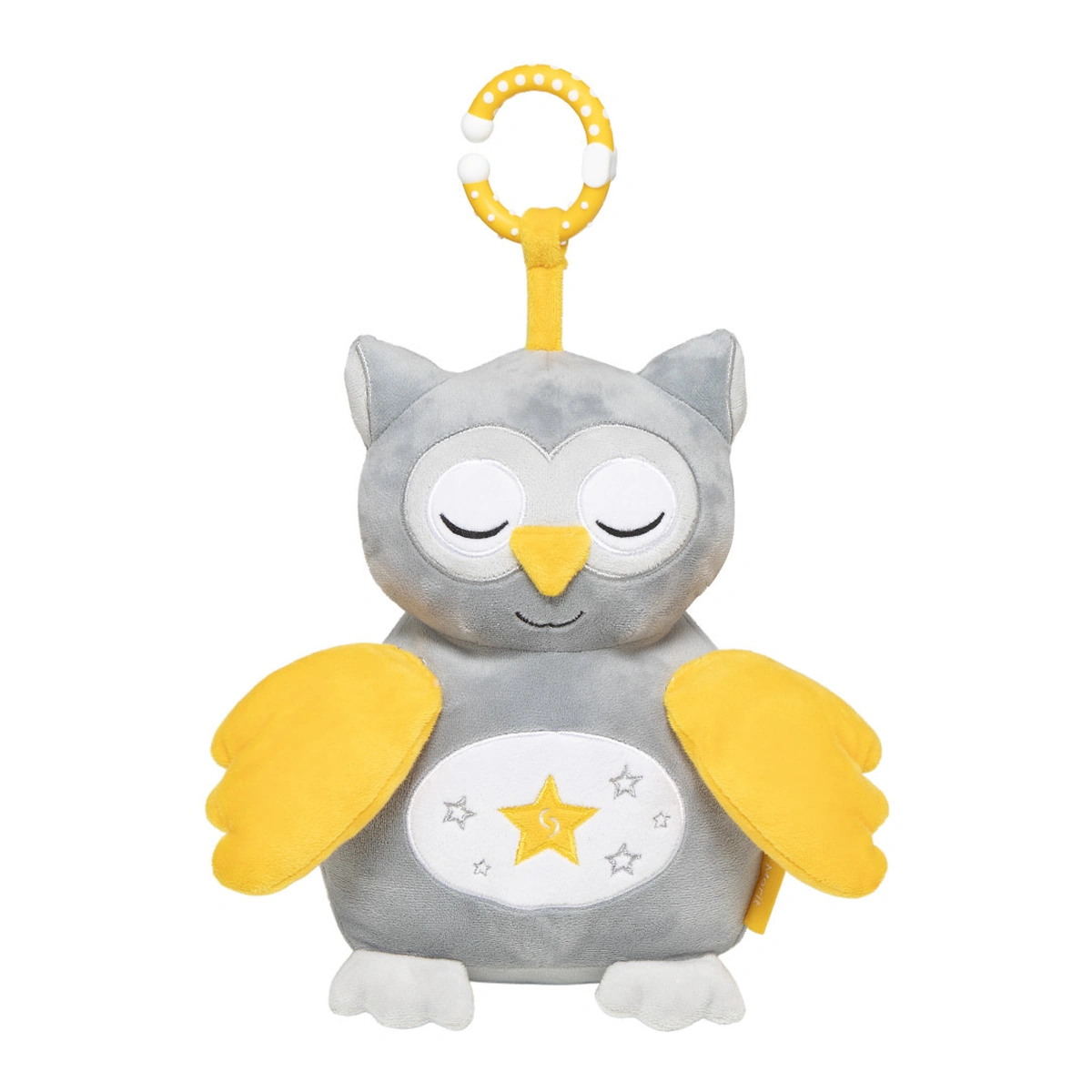 Jucarii muzicale - Jucarie bufnita de plus pentru copii Skiddou Marit, cu sunete albe, 25x11 cm