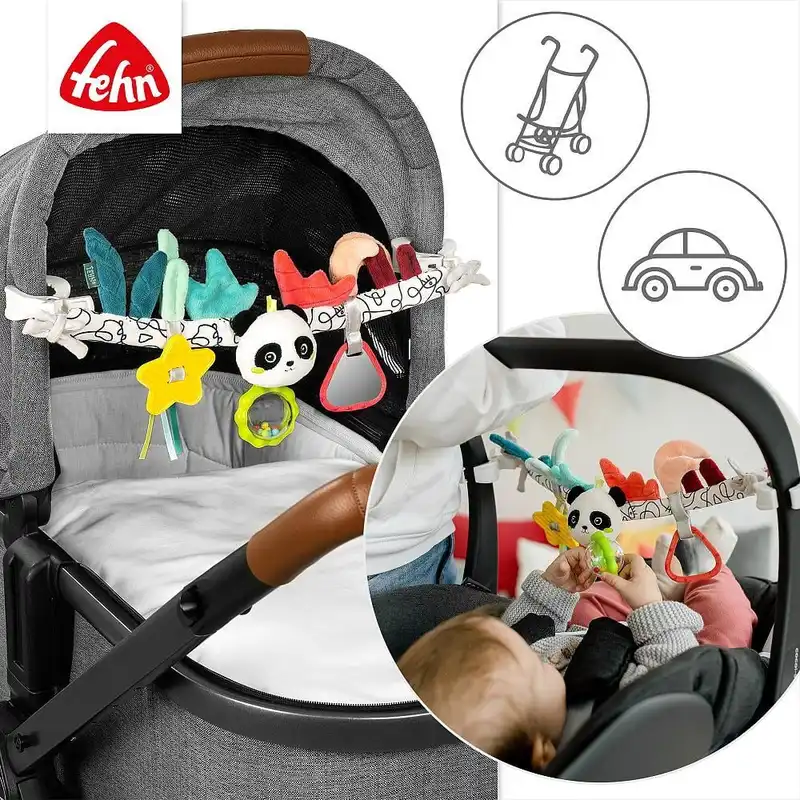 Jucarie carucior Dobabydoo - Ursulet panda [3]