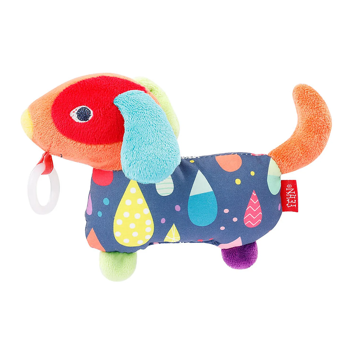 Sanatate si ingrijire - Jucarie cu inel pentru suzeta - Catelus