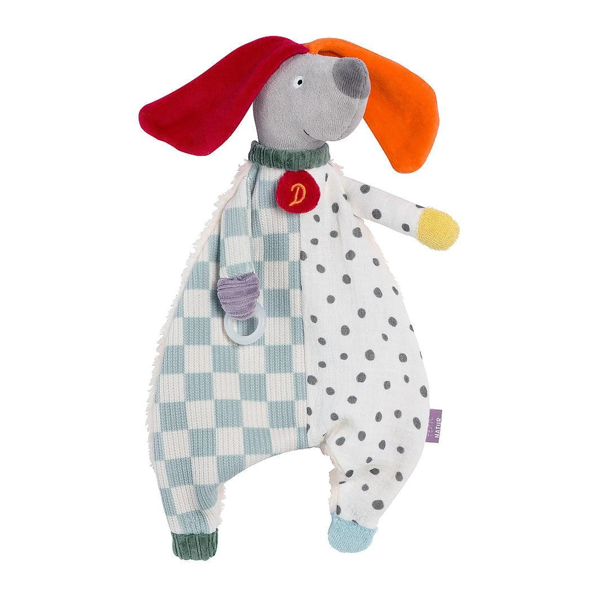 Sanatate si ingrijire - Jucarie cu inel pentru suzeta  - Catelus NATUR